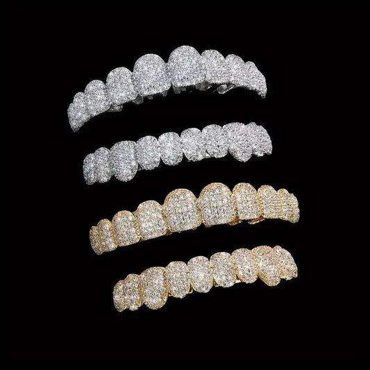Ten Teeth Iced-Out Grillz