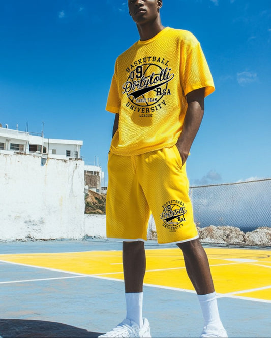 Dirtylolli Basketball University Set Yellow