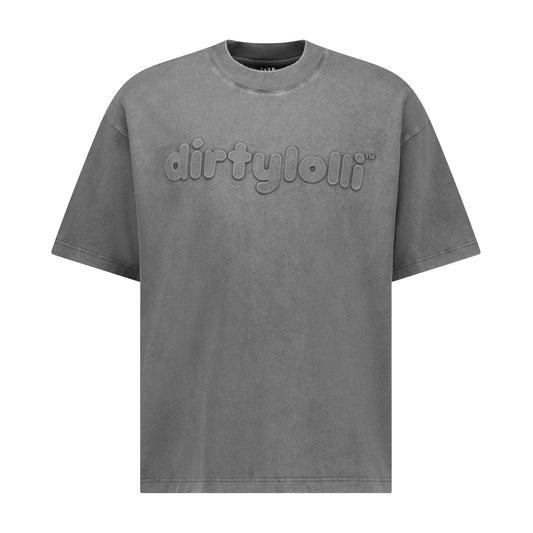 Embossed Classic Tee Charcoal