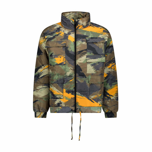 Paint Strokes Camo Bomber Jacket