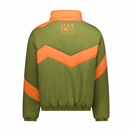 Line Graph Olive Bomber Jacket