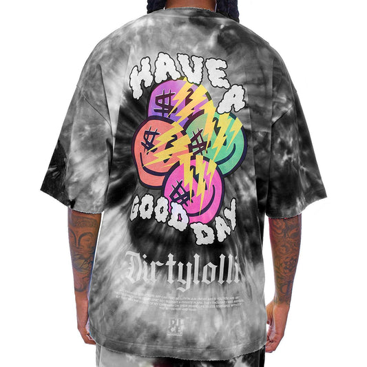 Tie Dye Black Tee